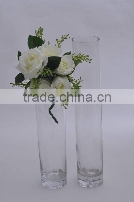 mouth blown square glass vases cheap