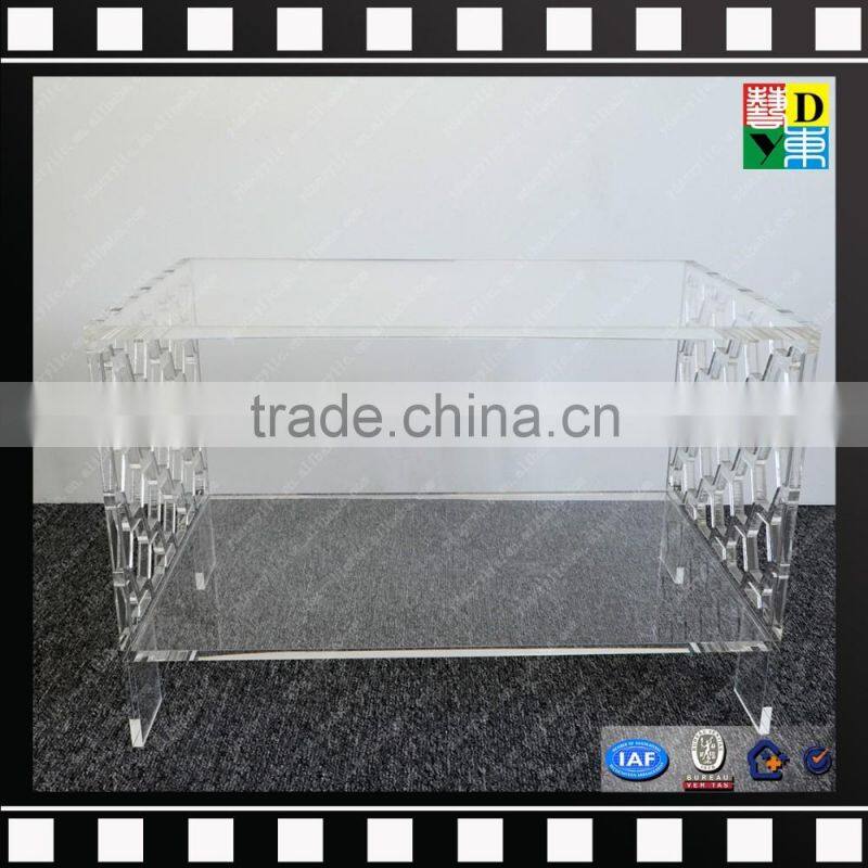 New design acrylic end table square acrylic tea end table from shenzhen yidong