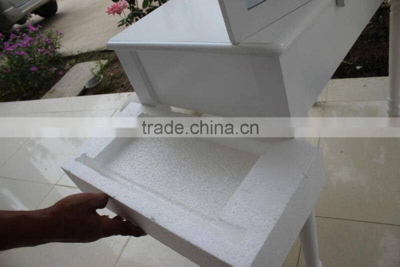 2016 Hot Sale Antique Dressing Table with Mirrors & Stool