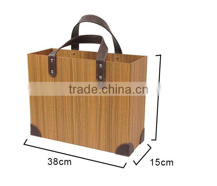 Hot Sale Garden Decorative Picnic Basket Handmade Shopping Wooden Basket