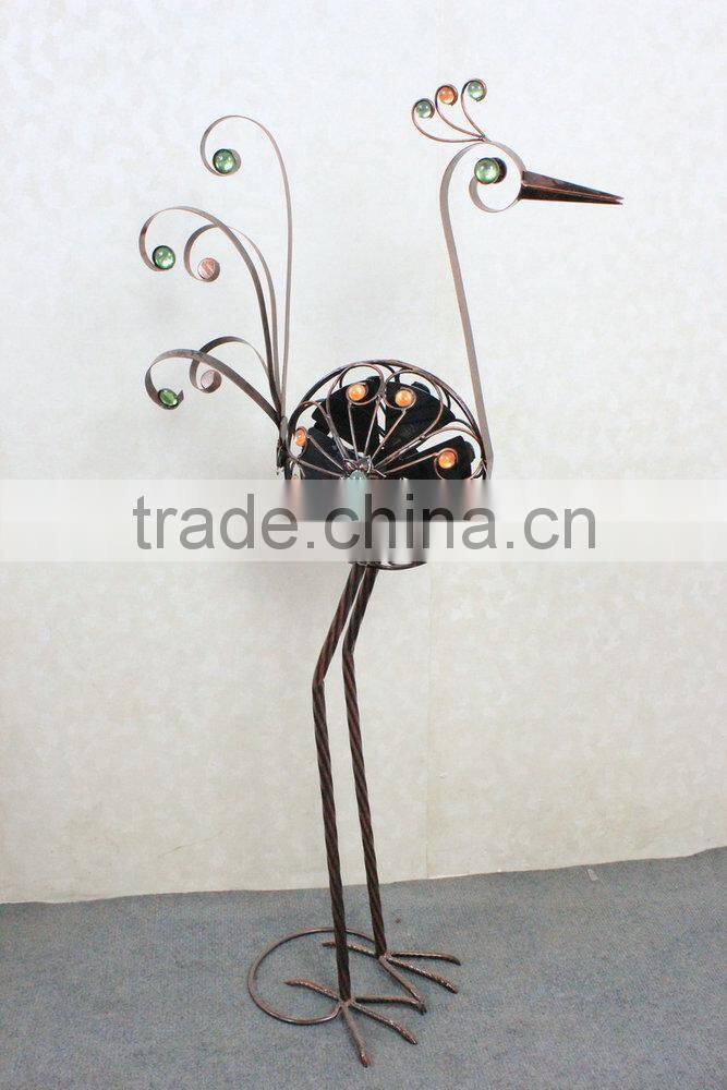 Metal peacock garden decoration
