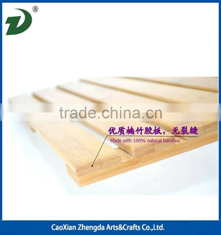 Fancy bamboo / wooden bath mat / shower floor / shoe tray