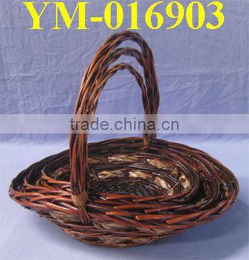 Willow Basket for Flowers