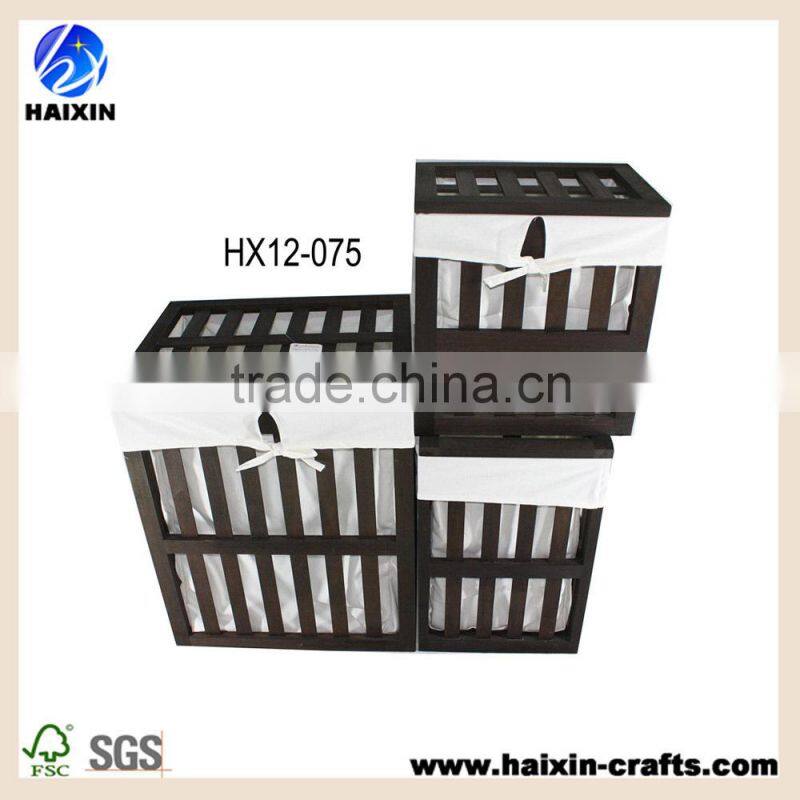 Wooden storage crate box