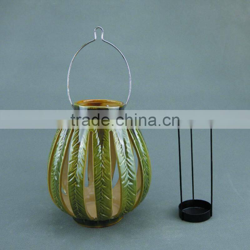 Hot Sale!!! Charming colorful ceramic decorative hanging lanterns