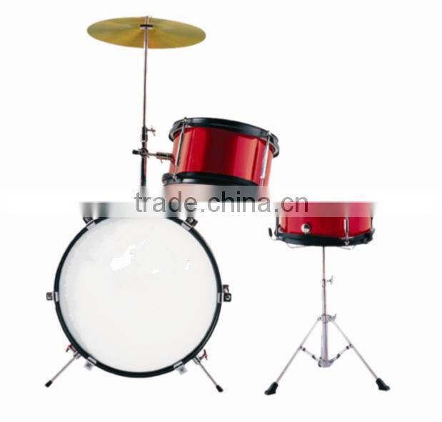 3- piece children drum set in red with throne