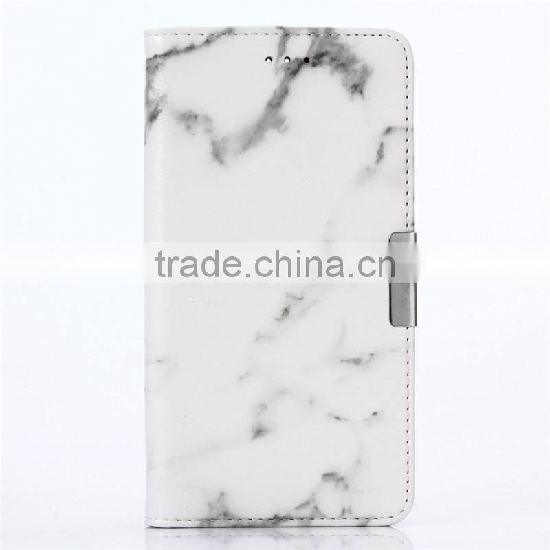 Noble design high quality marble PU card bumper/pocket cell phone case for HTC