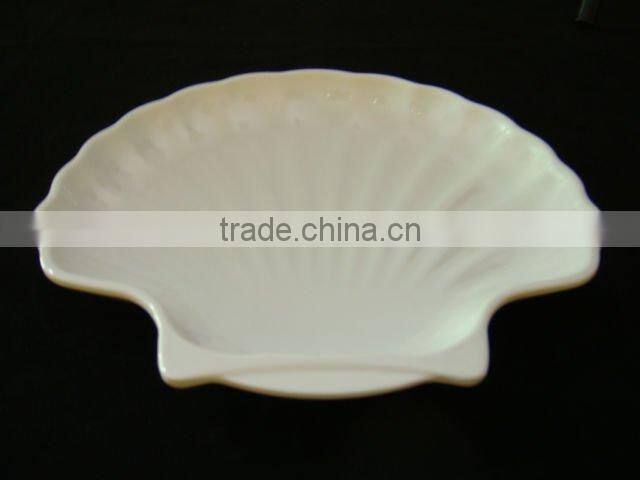 hotel white square melamine deep plate set