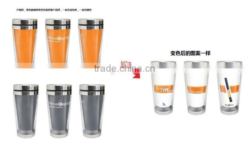 Fuuny Magic Double Wall 16OZ Stainless Steel Travel COFFEE Mug