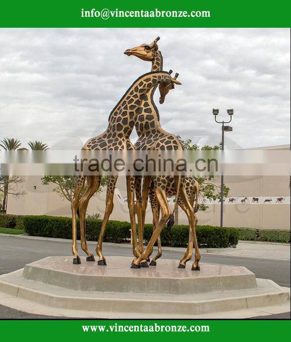 high quality outdoor metal sculpture large brass giraffe sculptures