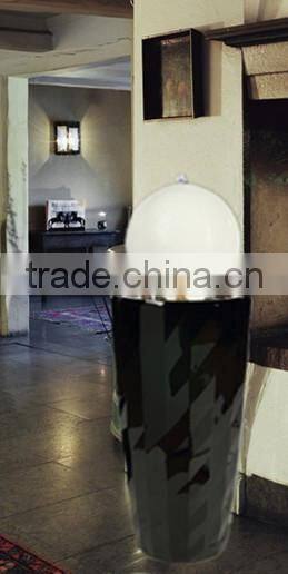 Boutique diamond surface fiber glass water fountain with led light