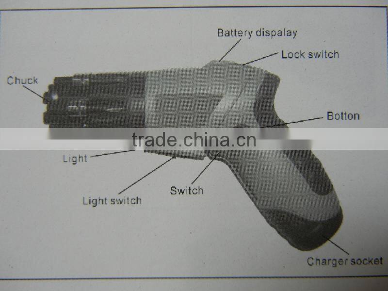 4.8V DIY cordless screwdriver set for househould use