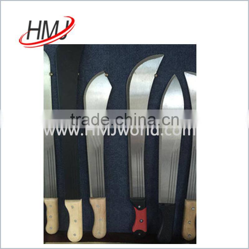 Plastic or wood handle sugar cane knife matchet