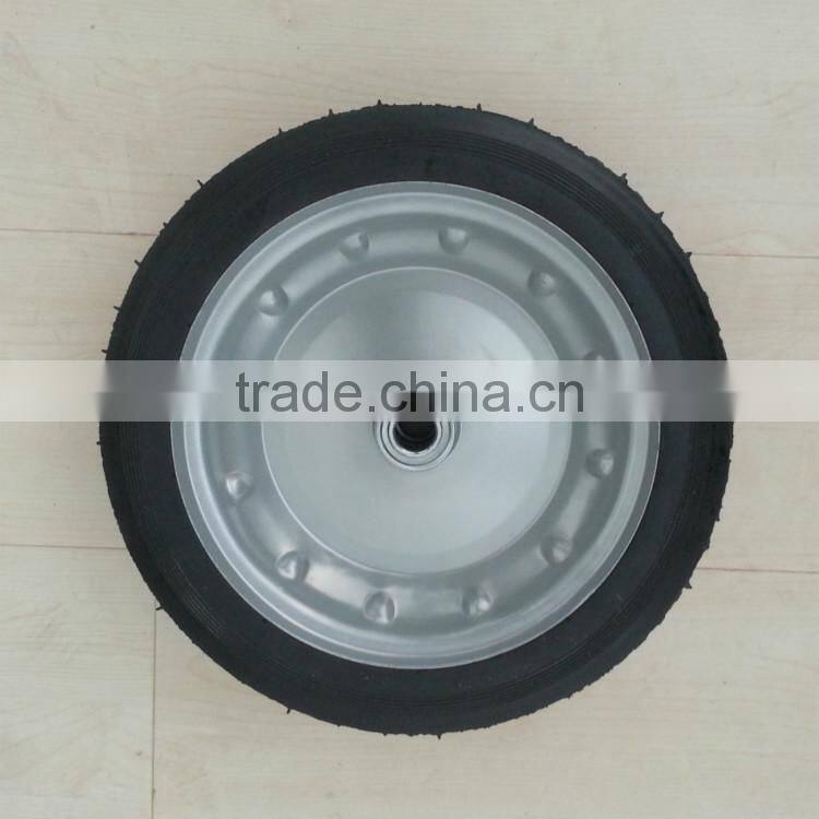 metal rim solid powder wheels for trolley