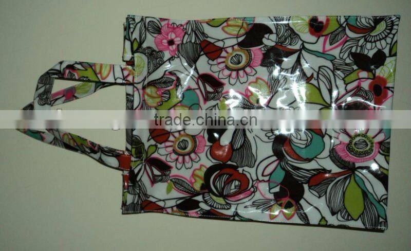 Eco-friendly handled cotton laminated tote bag