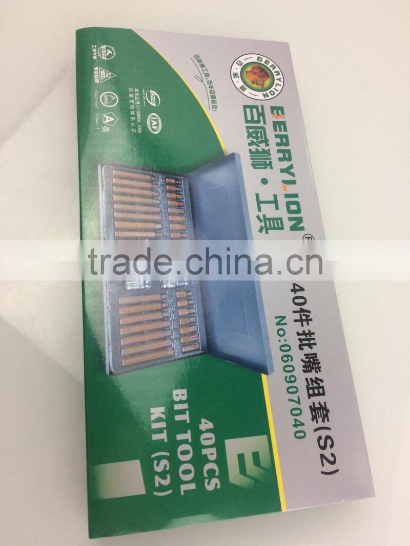 BERRYLION tools 40pcs S2 torx drill bit drive power tool with cheap price