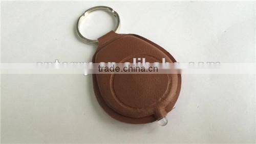 Mini leather keyring with white LED light