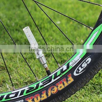 2016 new 5 LEDs Bike Wheel Tire Valve Cap Neon Light Bicycle Spoke Lamp