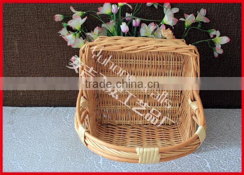 boat shaped willow basket wholesale