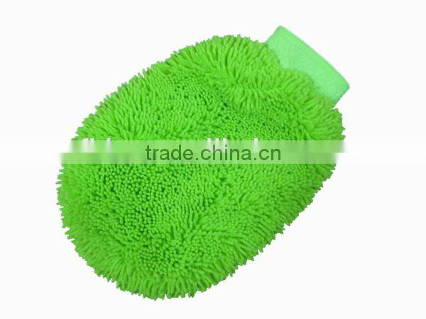 Thin Chenille Microfiber Wash Mitt