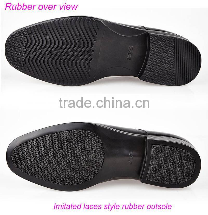 Black Rubber Outsole Business Dress Men Shoes