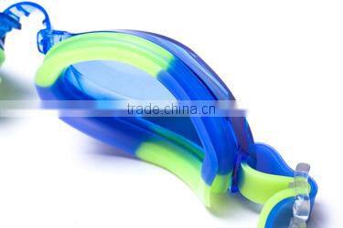 Durable great adjustable comfortable anti fog swimming glasses