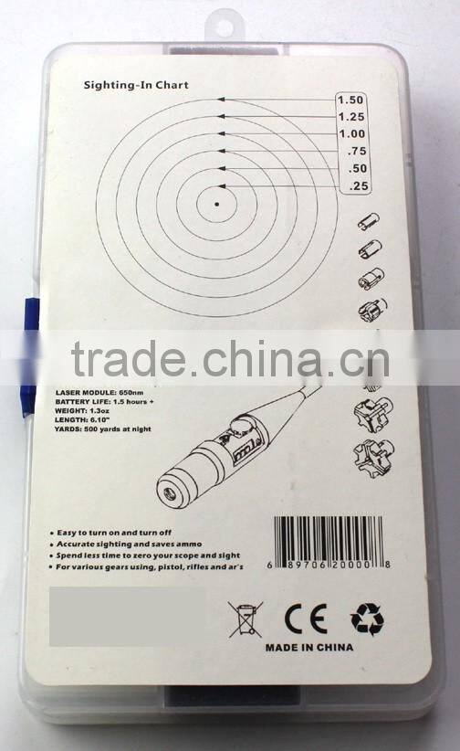Erains TAC Optics 8 adaptors Red Dot Laser bore Sight for .177 to .50 Caliber Laser Boresighter