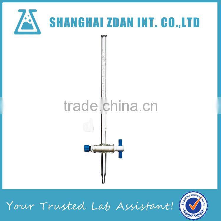 High Quality Glass Acid Burette PTFE Stopcock Used For Titrations