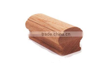 Factory direct Round solid wood handrail Stair Fittings Moulding with Low & Cheap price