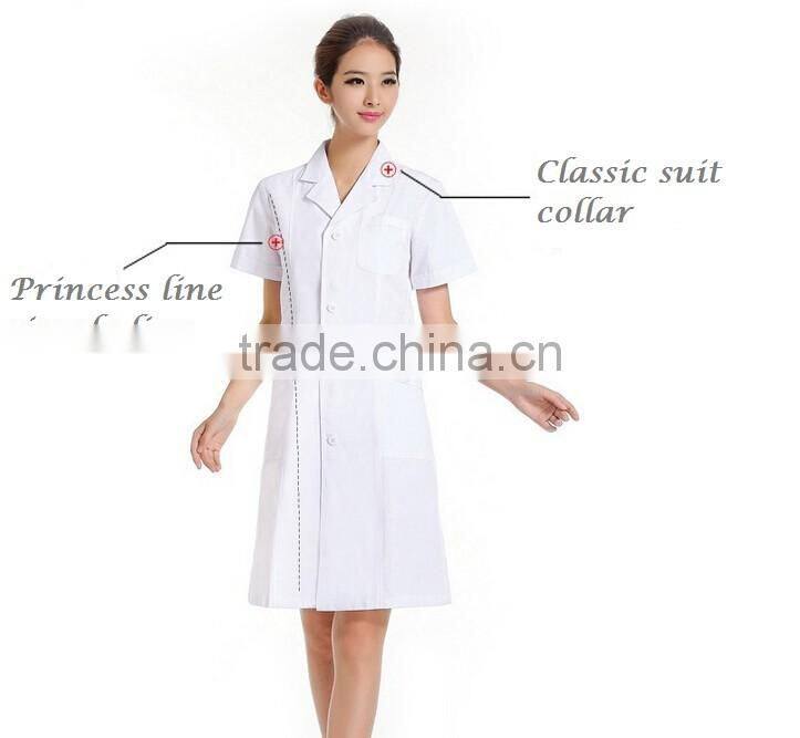 High quality medical uniform white scrubs