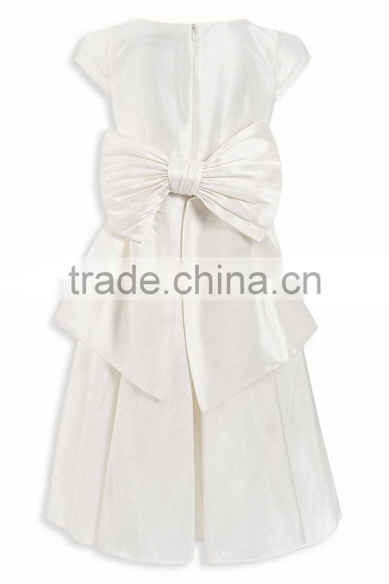 Child Bow Ivory Premium Bridesmaid Wedding Dress HSD8133