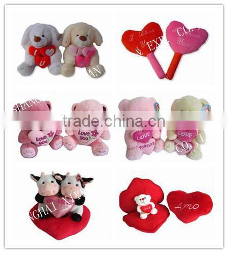 Romantic plush toys valentine teddy bear wholesale