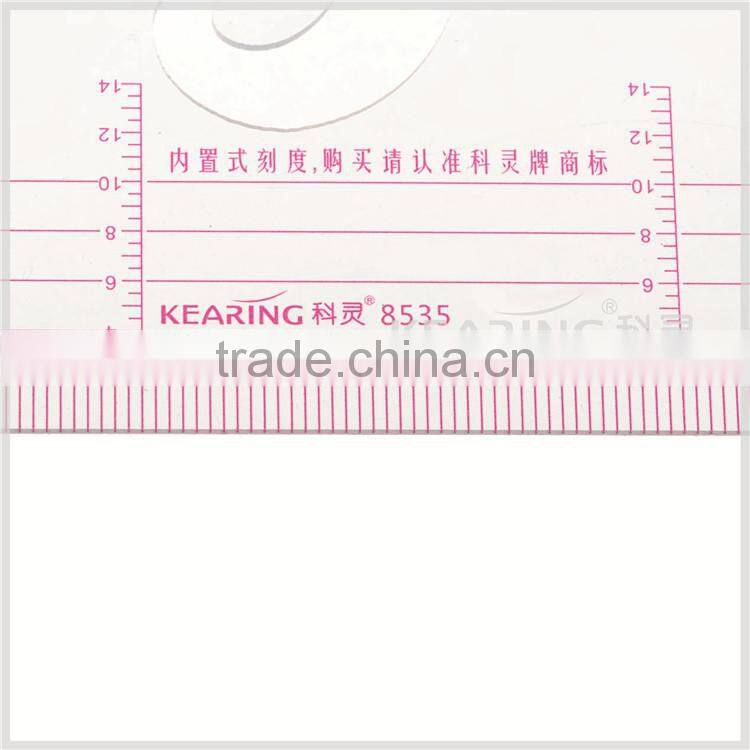 Kearing brand high quality goniometer plastic ruler, 1:3&1:5 flexible triangle scale ruler#8535