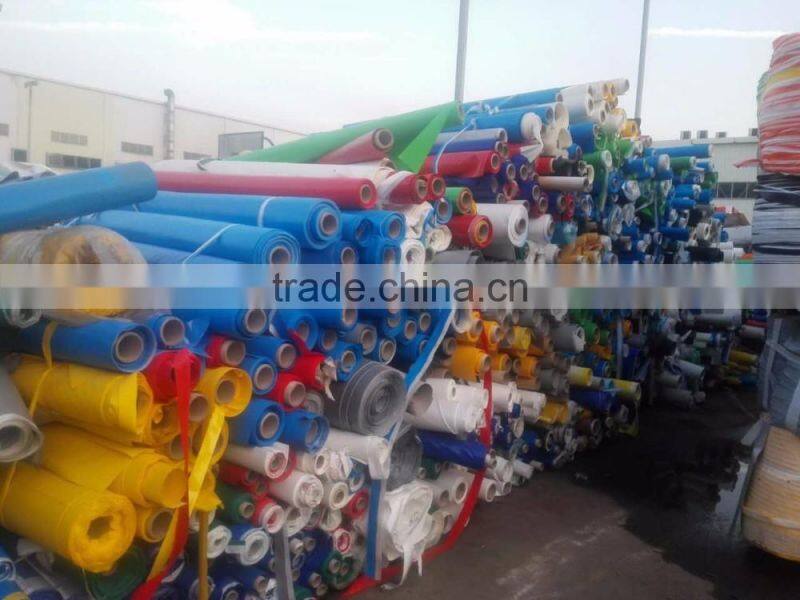 Pvc Coated Fabric Tarpaulin Stocklot, Pvc Tarpaulin for Tent and Truck Cover Stocklot