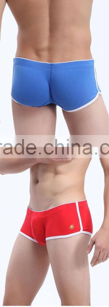 Custom Men's underwear factory price cotton boer shorts underpants low waist boer breathable men's underwear 8 color