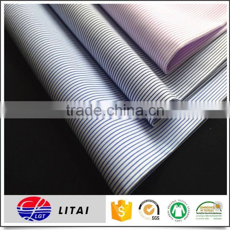 bamboo material, stripe shirt fabric in shaoxing