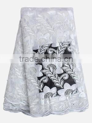 Popular straw pattern french lace fabric african wedding dress french lace FL0249