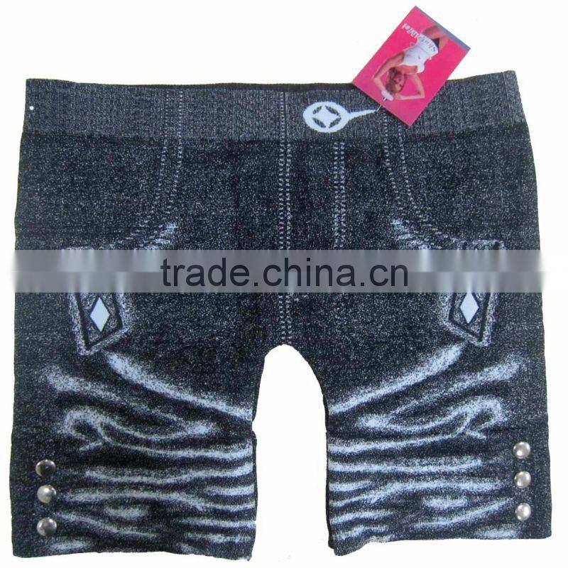 FREE SIZE Fashion Jean Design SEAMLESS Boyshorts Short Leggings Panty