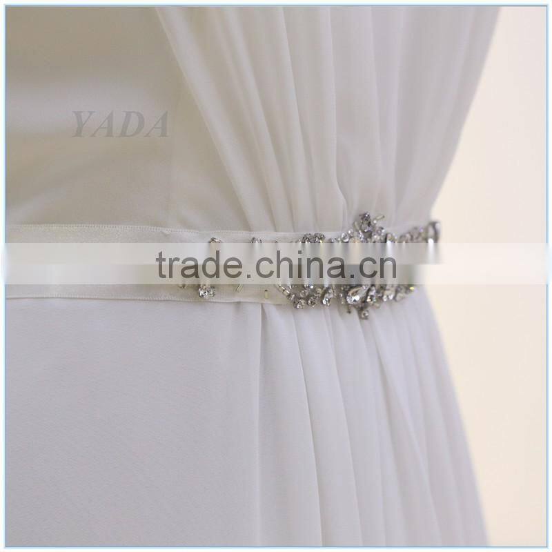 New Fashion Jewel Beaded Sleeveless Chiffon Weddings Bridesmaid Dresses Long