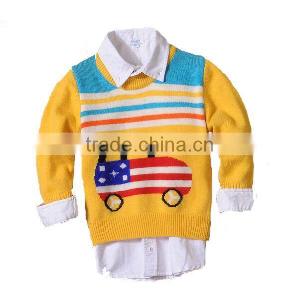 2015 New Design Baby Boys Knitting Wool Sweaters