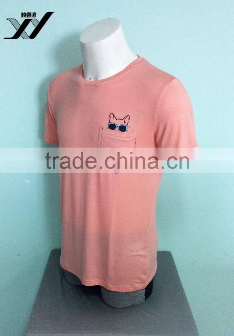 2016 hot sale short sleeve T-shirt with cartoon pattern