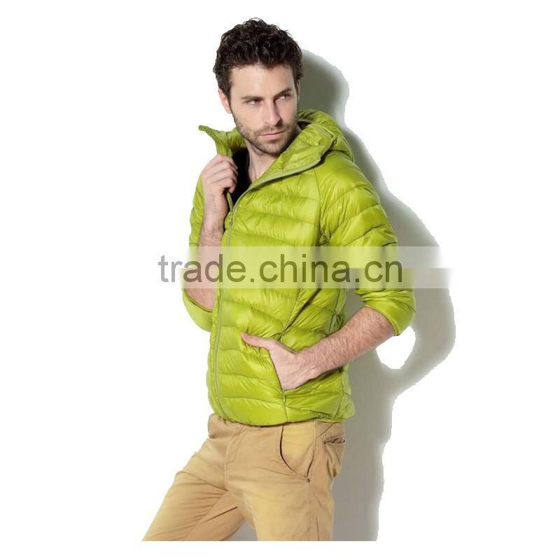 Shiny mens down jacket