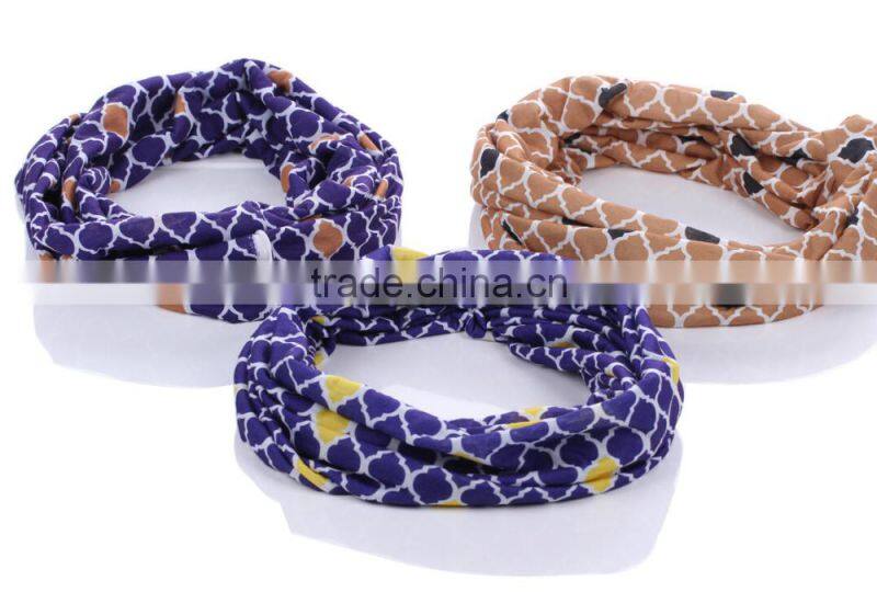 Wholesale lady fashon jersey Quatrefoil Infinity Scarf