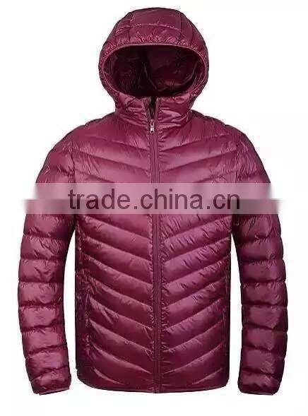 Fashion shiny nylon down jackets/men winter thick down jacket/mens down jackets with hoods