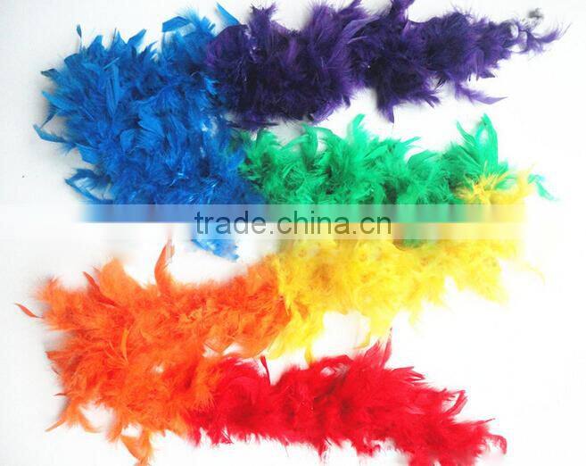 Rainbow Marabou Feather Boa Wholesale