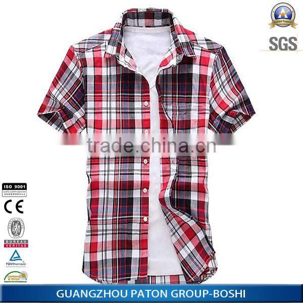 wholesale clothing China garment supplier latest style man shirt with competitive factory price