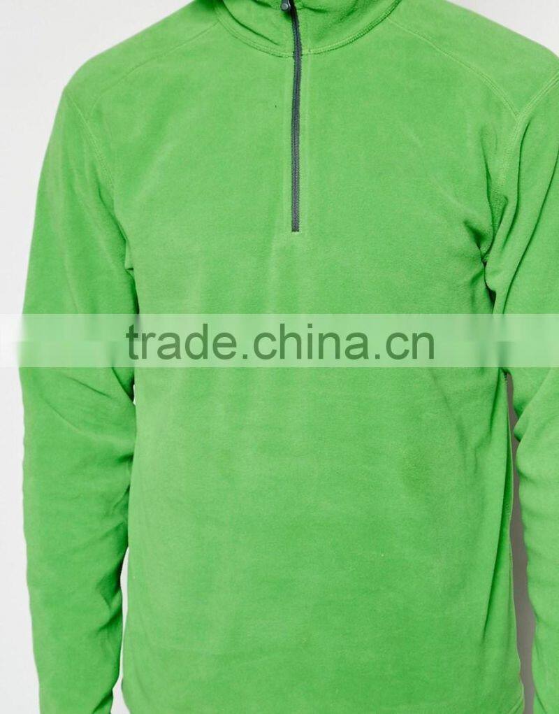 High quality turtle neck long sleeve fleece blanket for men