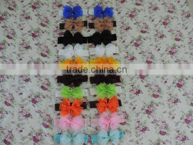 Baby Girl Big Bows Headbands Boutique Colorful Hairbands