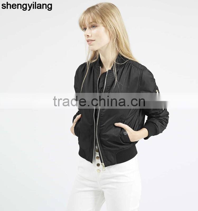 Top sale women black fashion jacket guangzhou clothing