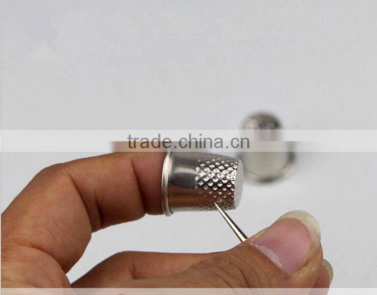 Cheap Garment Accessories Sewing Tools Silver Metal Sewing Thimble